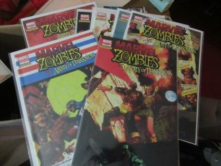 Marvel Zombies Army Of Darkness 1 2 3 4 5 & Variants Fine,  Complete Series
