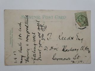 Vintage Valentine ' s Postcard,  1907,  The Wish Tower,  Eastbourne 2