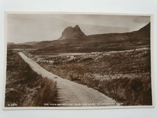 Vintage Postcard - Peak Of Suilven From Lairg To Lochinven Road,  Scotland