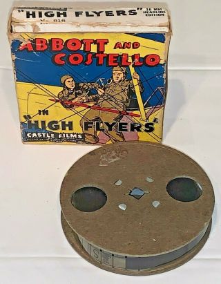 Castle Films Vintage 16mm Abbott And Costello " High Flyers "
