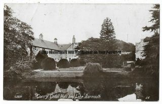 Wales Cors Y Gedol Hall & Lake Barmouth Real Photo Vintage Postcard 22.  4