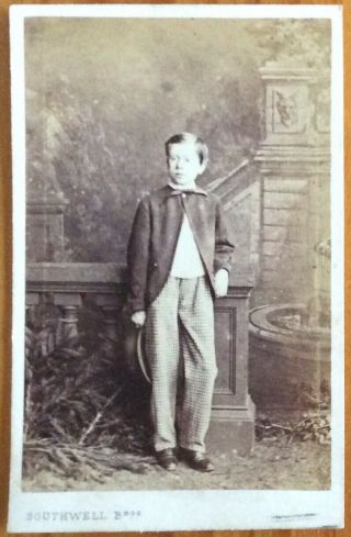 Victorian Carte De Visite Cdv Photo,  Southwell Brothers,  London,  Young Gentleman.