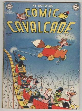 Comic Cavalcade 40 August 1950 Vg Scarce 76 Page Giant Squarebound