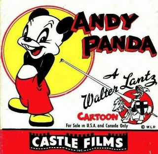 Regular 8mm Cartoon Goodbye Mr.  Moth With Andy Panda From Walter Lantz Studios