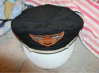 Harley Davidson Captains Hat 7 1/2 - Vintage