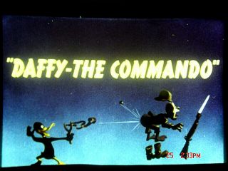 16mm Cartoon: " Daffy The Commando " 1943 Lpp