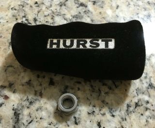 Vintage Hurst Shifter Black Velvet T Handle & Nut 3/8 - 16