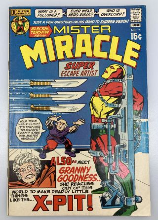 Mister Miracle 2 (dc Comics 1971) 1st Appearance Granny Goodness Vf