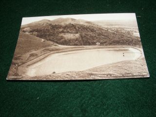 Vintage Postcard Malvern Reservoir Lake & British Camp Hills