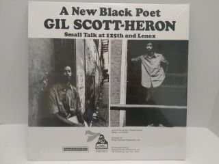 A Black Poet Gil Scott - Heron Small Talk At 125th And Lenox Lp