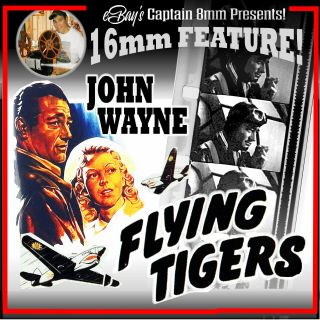 Flying Tigers (1942) John Wayne 16mm Feature Film