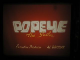 16mm Popeye The Sailor Tv Cartoon The Big Sneeze