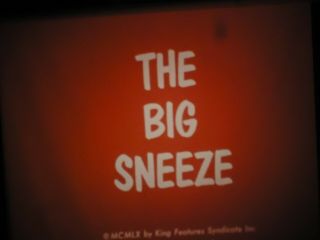 16mm Popeye The Sailor Tv Cartoon The Big Sneeze 2