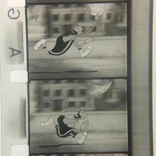 16mm Film Cartoon: Popeye - " Puttin On The Act " | B&w & Sound