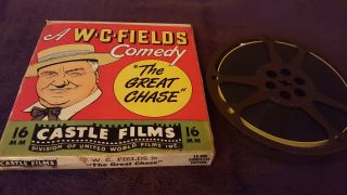 Castle Films - W.  C.  Fields In The Great Chase - 16mm Sound,  B&w