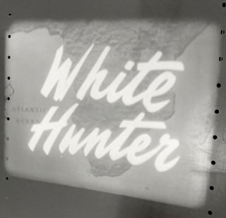 Vintage 1958 Television Show On 16mm Film: White Hunter Ep17 " The Lonely Place "