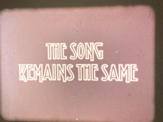 16mm Film LED ZEPPELIN The Song Remains The Same Trailer RARE 3