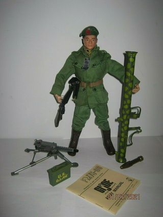 Vintage 1964 Gi Joe Action Soldier Green Beret Special Forces Brown Head Nr