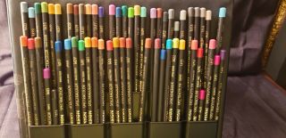 Vintage Design Spectracolor Colored Pencils With Case 1400 - 60 (57 Of 60) Rare
