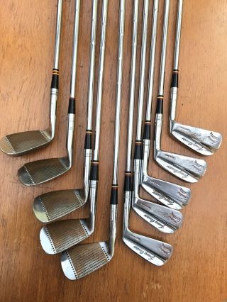 Vintage Macgregor Tommy Armour Tourney Colokrom Irons 2 - 9,  11,  Sand Iron