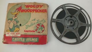 16mm Film Woody Plays Santa Claus 1940s - 50s W/ Sound Castle Films On 7 " Reel B&w