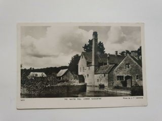 Vintage Postcard - 1900s,  The Water Mill,  Lower Slaughter,  Gloucestershire