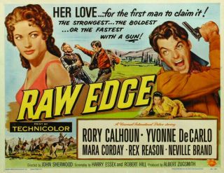 Rare 16mm Feature: Raw Edge (rory Calhoun / Yvonne De Carlo) Western