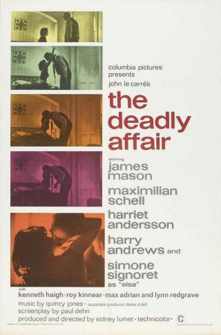 16mm Feature: The Deadly Affair (i B Technicolor) James Mason / Simone Signoret