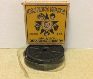 1924 Exclusive Movies Our Gang " Flea Circus " 16mm 50 " Reel Hal Roach