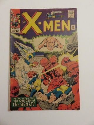 X - Men 15 Vg 4.  0 Origin Of The Beast 1st Master Mold 2nd App Of Sentinels