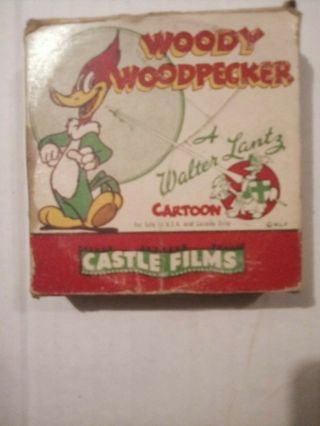 Castlefilms 460 Woody Woodpecker In The Barber Of Seville 16 Mm Film /100 Ft