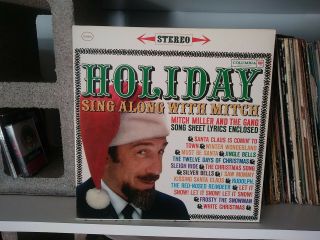 Mitch Miller - Holiday Sing Along With Mitch - 1961 Stereo Vinyl Lp Record Album