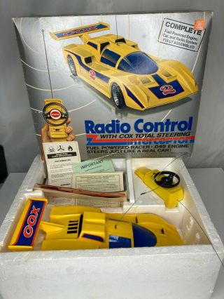 As - Is Vintage Cox Radio Control Interceptor Car Fuel.  049 23424