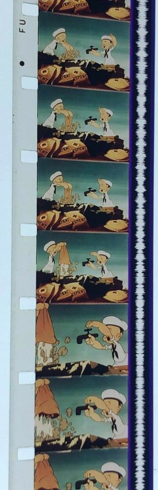 16mm Popeye Cartoon TOTS OF FUN Famous Studios 3