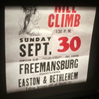 Vintage 16mm Amateur Movie Film Motorcycle Hill Climb Freemansburg Usa 1962