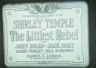 THE LITTLEST REBEL (1935) 16mm film Shirley Temple,  John Boles,  Karen Morley 2