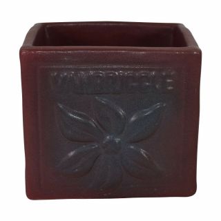 Vintage Van Briggle Pottery 1922 - 26 Usa Mulberry Floral Advertising Planter