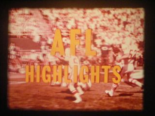 16mm - Afl Highlights - December 8,  1968 - Jets/bengals - Patriots/miami - Raiders/broncos