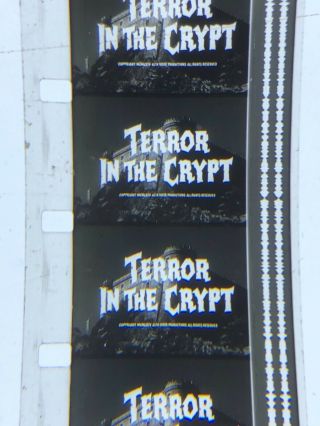 16mm Sound B/w Feature Terror In The Crypt Chris Lee Hammer Horror 1964 Uncut