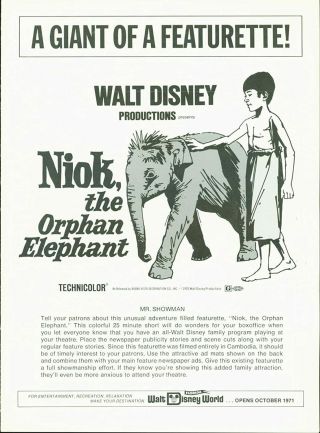 16mm Niok,  The Orphan Elephant - Ib Tech,  1200 