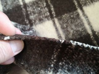 Antique Homespun Very Heavy Wool Fabric 19thc 7,  7x0,  65m