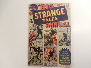 Strange Tales Annual No,  1 1962 Silver Age Triple Value Comic Book Ditko Kirby