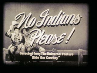 16 Mm Sound B&w Castle Film Abbott & Costello No Indians Please 1948