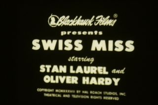 Swiss Miss 16mm Laurel And Hardy Comedy 2 Reels