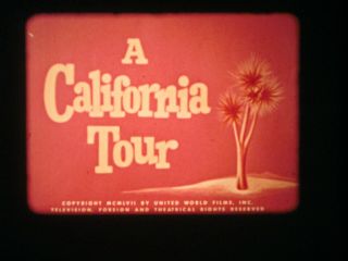 16 Mm Sound Castle Films 255 A California Tour 1957