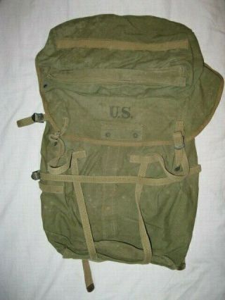 Vtg 1942 Wwii Us Army Usmc Marine Corps Jungle Field Pack Backpack Rucksack