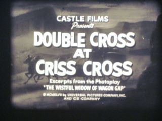 16 Mm Sound B&w Castle Film Abbott & Costello Double Cross At Criss Cross 1947