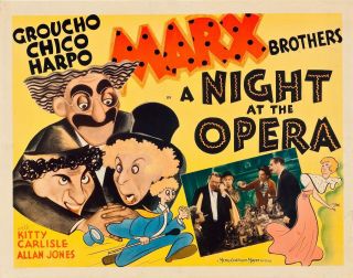 16mm A Night At The Opera (1935).  Clasic Marx Bros.  Comedy B/w Feature Film.