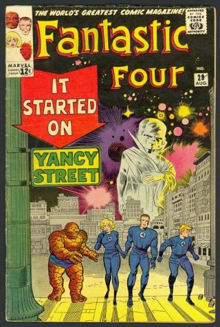 Fantastic Four 29 - Watcher & Red Ghost App - Kirby Cover & Art - 1964 - Vg/fn