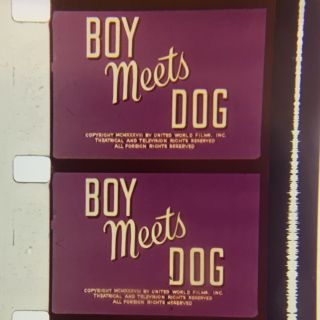 16mm Film Cartoon: Boy Meets Dog